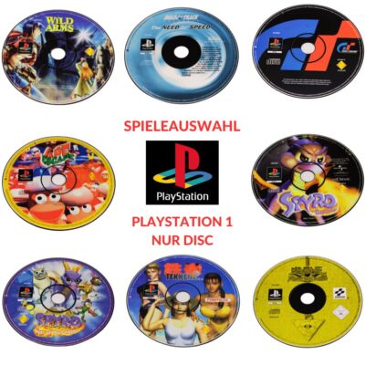 PS1 Spiele | nur Disc / CD Spieleauswahl | Playstation 1