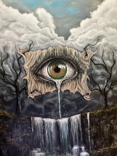 Large Original Oil Painting 24x48, Framed, Hand Painted Wall Decor, Signed Art - Picture 3 of 11