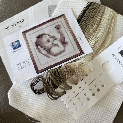 Mother and Baby  Verachtert Cross Stitch KIT 35.810 Sepia Tones 10  X 10 