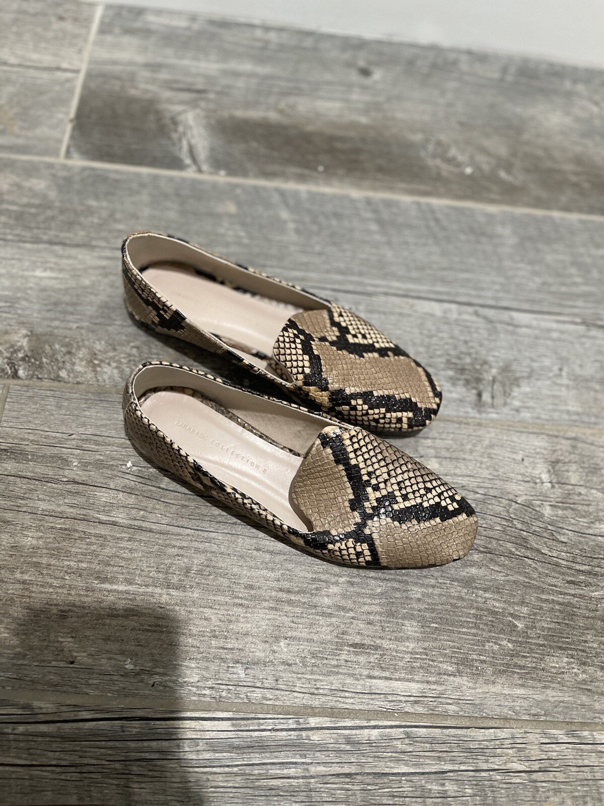 Zara Basic Collection Snake Print Flat Loafer. Si… - image 4