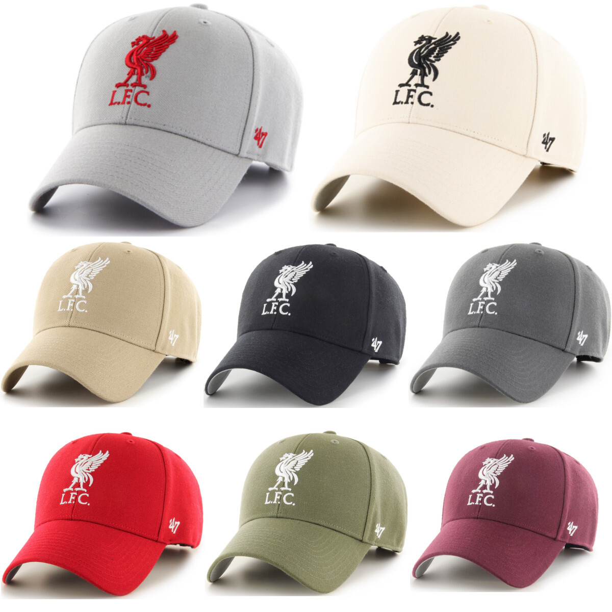 '47 Brand EPL Liverpool FC '47 MVP Cap Basecap Logo Velcro Hat