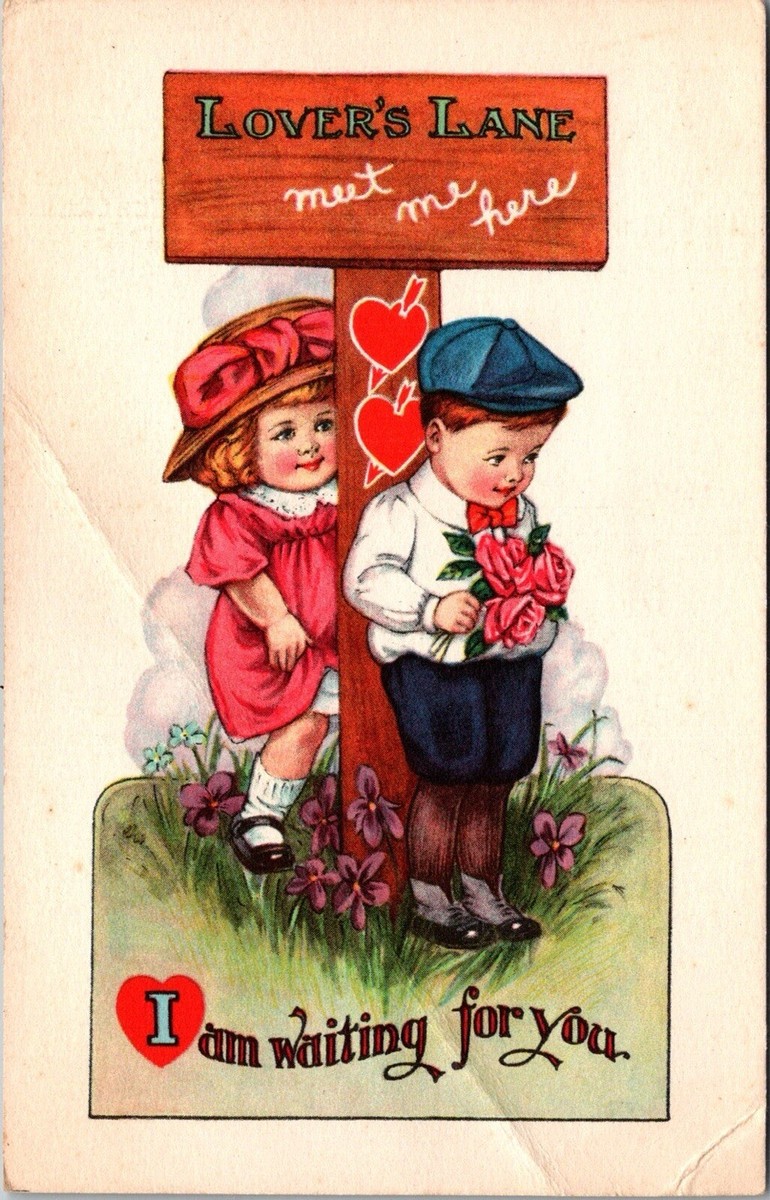 c1911 Valentines Day Greetings Postcard 