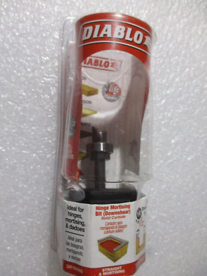 DIABLO ROUTER 1/2'' DIAM HINGE MORTISE BIT # DR16560 1/4'' Shank Carbide ITEM NEW