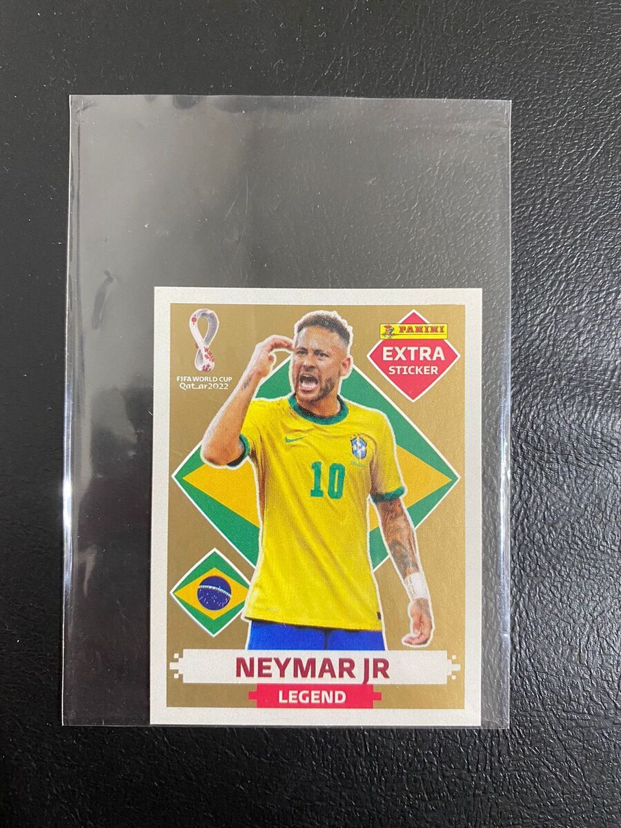 PANINI Extra Sticker Qatar 2022 #A14 NEYMAR JR. Brazil LEGEND PARALLEL -  BASE