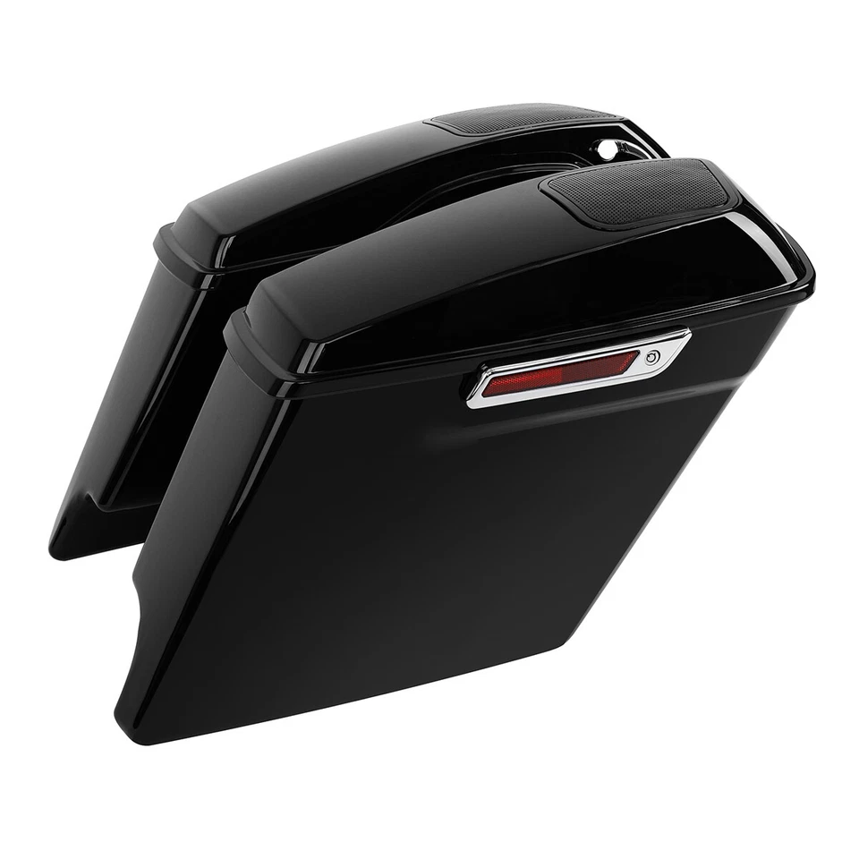 5'' Stretched Saddlebags w/ Bracket Fit For Harley Softail Heritage Deluxe 84-17 - Image 2 of 4