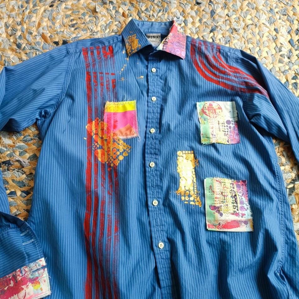 CAMISA THOMAS ROSA TALLA GRANDE PERSONALIZADA por el artista Paul McNeil - DESTACA GENIAL Foto 3 de 4