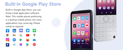 【日本語・Google対応】Qin F22 Pro 4GB/64GB（ホワイト） Amazon | 新しいQin F22 Pro スマートタッチスクリーン電話 WiFi