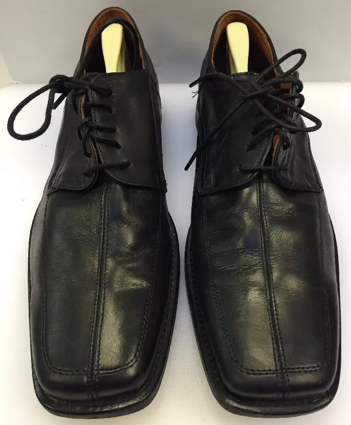 Pronto Uomo Split Toe Oxfords Black Leather Dress Shoe Italy  display picture 3