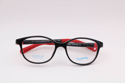 Flex Frames Cosmo 46 Shiny Black Square C7 Eyeglasses Frames Kids 46-15-130
