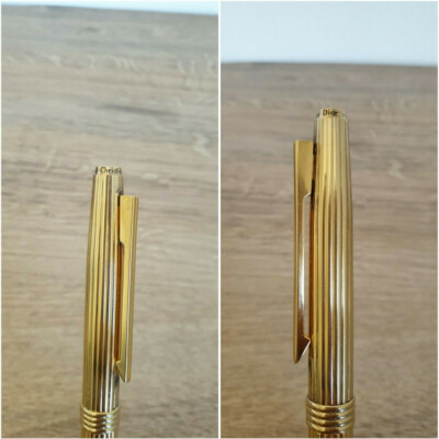 Christian Dior Vermeille Gold fountain pen with fine nib in