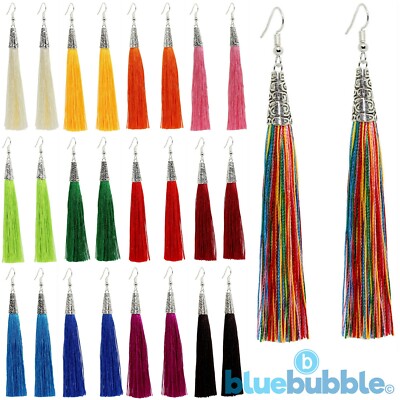 Bluebubble ARABIAN NIGHTS Quaste Ohrringe süß Boho Gewürz Fransen Mode Quaste