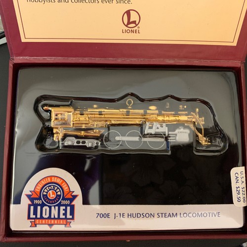 Lionel 100th Anniv 700 J-1E Steam Locomotive 22k Gold Dated 1900 Diecast Train - Picture 9 of 12