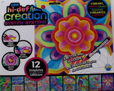 Coloring Templates ORB hi-def Creation System Package of 12 Animals Flowers