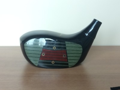 DOUGLAS MC GIBBONS Ceramic Golf Club Whiskey Bottle 80s
