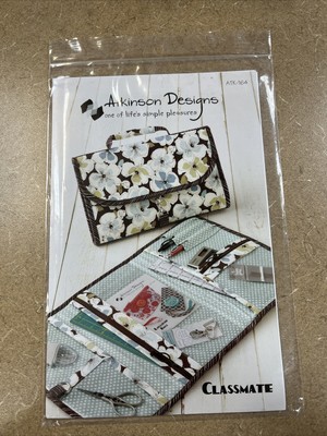 Atkinson Designs Sewing Kit Pattern ATK-164 UNCUT Classmate Handle Tri-Fold