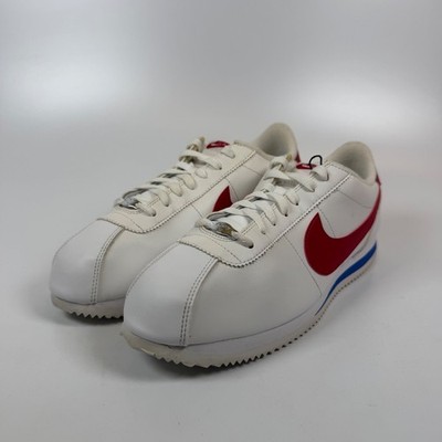 Nike Cortez Basic Leather Forrest Gump White Red Blue 819719-103 Mens Size 12