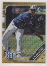 2019 Bowman Chrome Prospects Mega Box Gold Mojo Refractor /50 Reggie Lawson 7iu