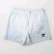 Adidas Genoa Glanz Nylon Shorts D4 Football Gym Pants Vintage White Sports Gym Retro