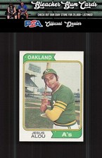 1974 Topps 654a Jesus Alou Missing Outfield Error
