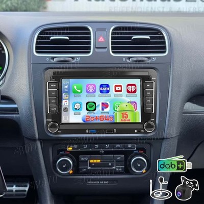 DAB+ Für VW GOLF VI Plus Touran Polo Caddy Carplay GPS Android 15 Autoradio KAM