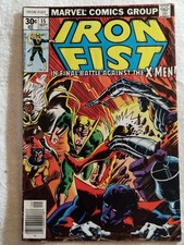 Iron Fist #15 (Marvel Sep 1977) 1st Bushmaster X-Men guests, newsstand copy