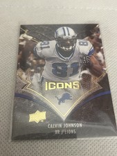 2008 Upper Deck Icons Calvin Johnson #31 Detroit Lions NFL Football Card