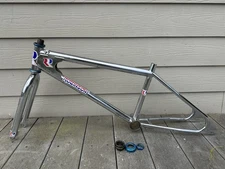 Beautiful All Original 1983 Robinson R Gusset Pro Bmx Frame Fork Headset 83