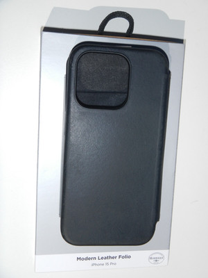 Nomad Modern Horween Leather Folio for iPhone 15 Pro