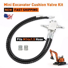 1/4&rdquo;For Mini Excavator Cushion Valve Kit Swivel Motor Assembled Complete M14&times;1.5