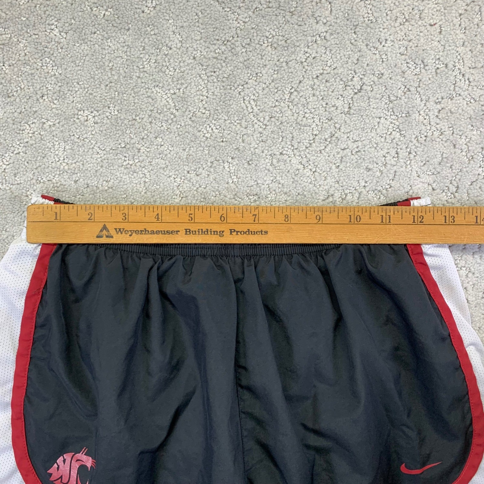 Nike WSU Cougars Shorts Womens Medium Black Red White Running Athletic Dri-Fit thumbnail 10