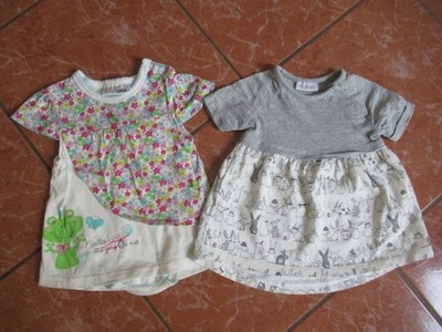 NEU! 2 Mädchen Kleider Gr. 62 Baby Kleid Next Ergee Baumwolle