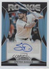 2019 Panini Prizm Rookie Carolina Blue 28/100 Steven Duggar #RA-SD Auto bp9