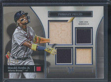 2024 Museum Baseball Ronald Acuna Jr Primary Pieces Game Used Quad Relic /99