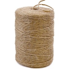 Natural Jute Twine String 600 Feet Brown 2mm for Crafts Gift Wrapping Packing