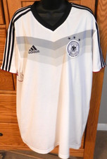 Vintage Men's Adidas 3-Star Deutscher Fussball-Bund White Fubol Jersey 2XL