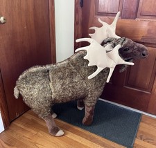 Melissa  Doug Giant MOOSE Life-Like Plush Stuffed Animal 41" x 38" High RETIRED