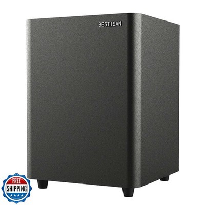BESTISAN Powered Subwoofer, Deep Bass Sub, Down Firing Subs, Easy Setup with 