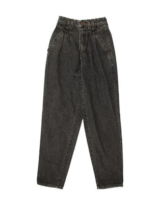 MAC Damen High Waist Tapered Jeans IT 34 2XS W23 L31 Grau Baumwolle CJ12