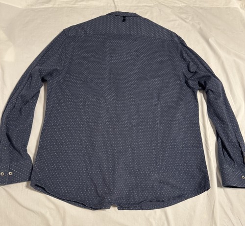Camisa WRK The Reelaborada Para Hombres 2XL Lunares Abotonada Manga Larga Informal - Imagen 8 de 10