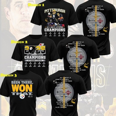 Pittsburgh Steelers 2025 AFC North Division Champions Roster Both Side For Fans