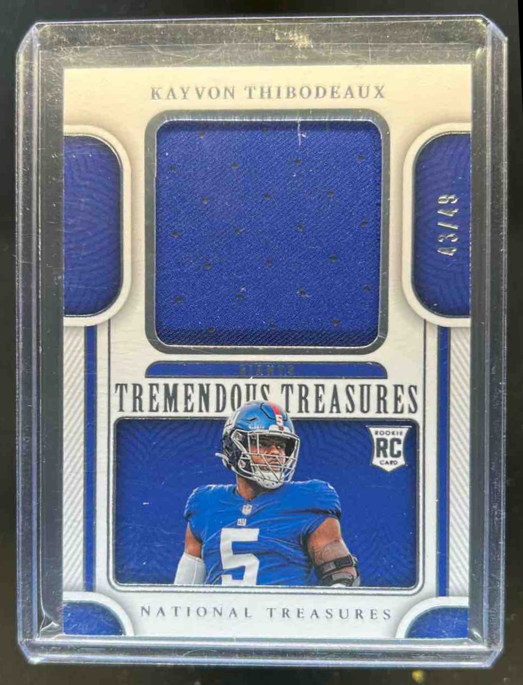 Kayvon Thibodeaux Panini National Treasures Treasured Rookies #KTH Base