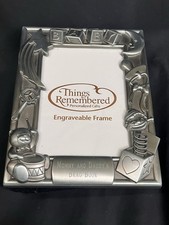 PEWTER THINGS REMEMBERED MOMMY  DADDYS BRAG BOOK BABY 4 X 6  PHOTO ALBUM