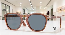 PERSOL PO3345S 96 56 Terra Di Siena Blue 54 mm Unisex Sunglasses