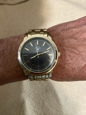 Men's Beverly Hills Polo Club Gold Tone Watch With New Battery