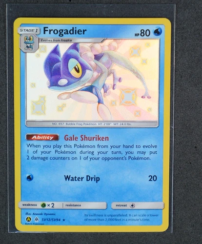 Frogadier Holo Shiny Holo Rare #SV12/SV94 Hidden Fates: Shiny Vault 2019 NM