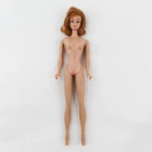 Vtg Mattel Straight Leg Barbie Doll PAT PEND V574 Curled Red Hair