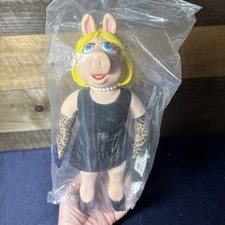 1998 Miss Piggy Plush Doll Leopard Dress 12  Applause Jim Henson Collectible