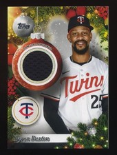 2025 Topps Baseball Holiday Mega # PR-BB Byron Buxton Player Relic Card