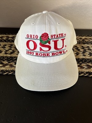1997 Ohio State Arizona State Rose Bowl Snapback Hat Cap White