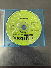 Microsoft Automap Streets Plus 1997 Edition Rare Vintage w/Code Key